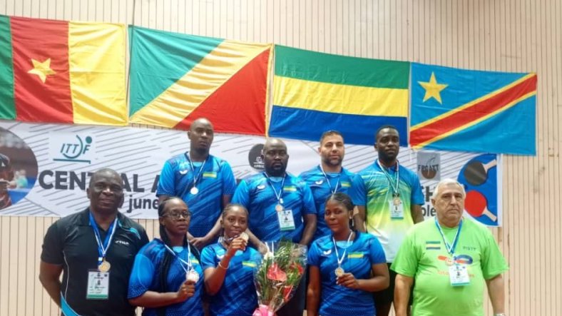 Le Gabon brille aux championnats d’Afrique centrale de tennis de table à Yaoundé